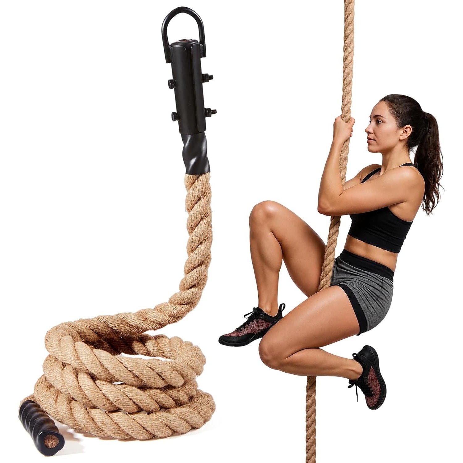 Home Gym Routine - เชือกออกกำลังกายแบบหนา 3.7 ซม. x 3 ม.