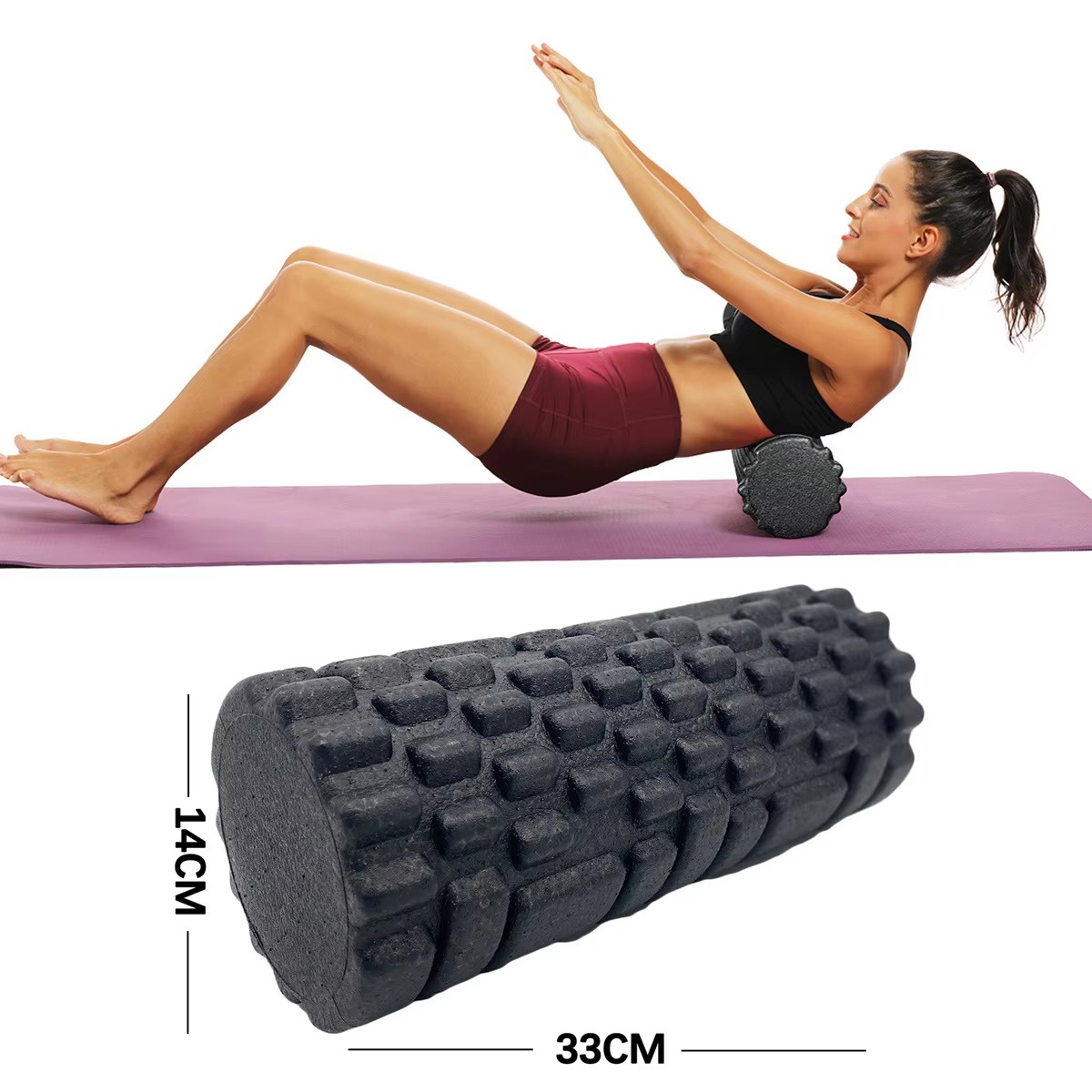 30/33 ซม.ฟิตเนสโฟม Roller ลูกก - Home Gym Routine บทวิจารณ์และราคา