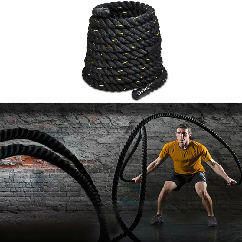 เชือกออกกำลังกายแบบมีความโค้งง - Battle Rope Heavy บทวิจารณ์และราคา