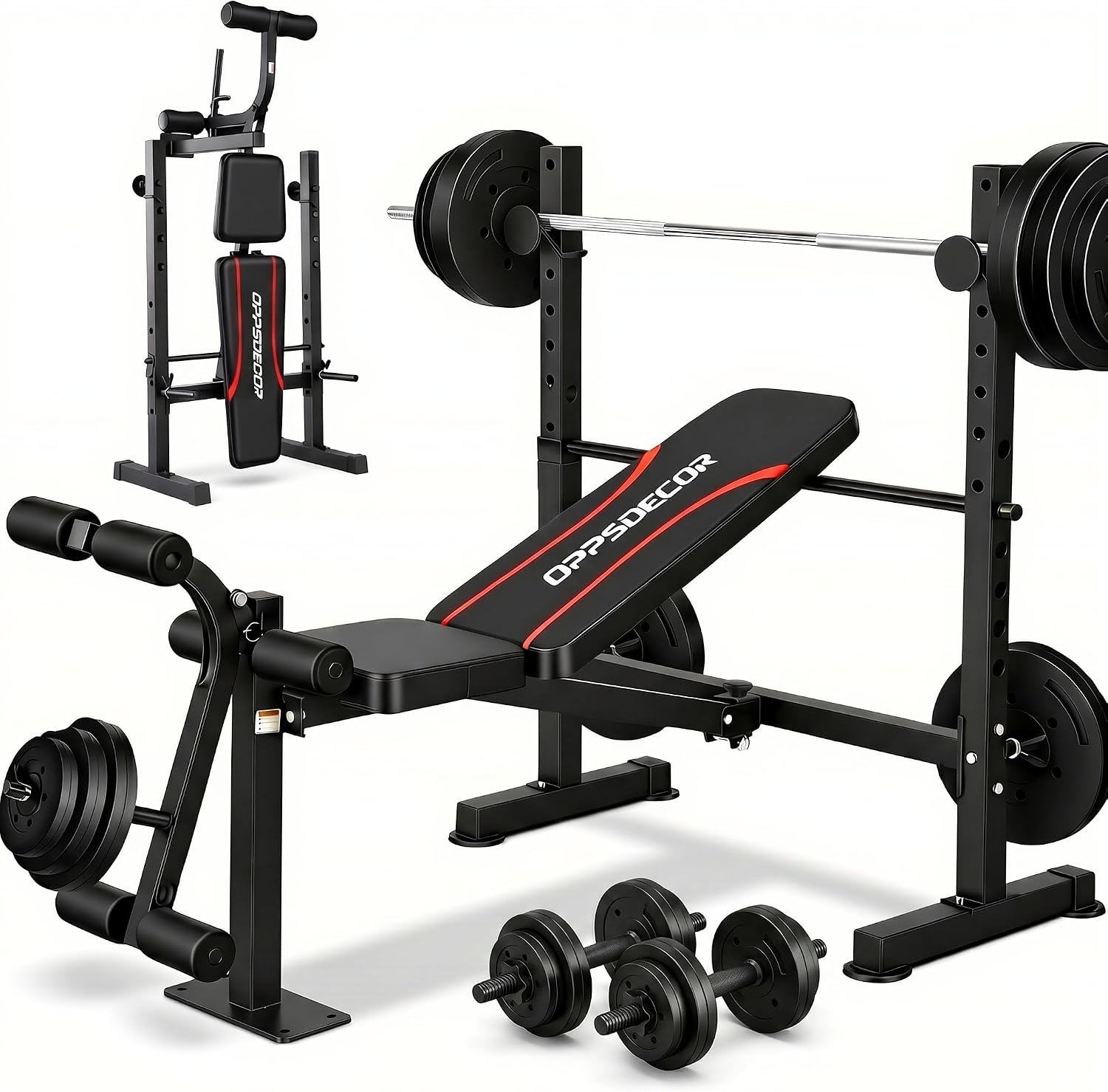 ชุดม้านั่งยกน้ำหนักพร้อมแร็คสค - Home Gym Equipment Set บทวิจารณ์และราคา