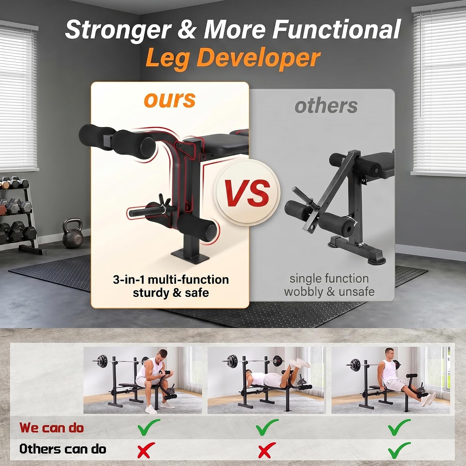 ชุดม้านั่งยกน้ำหนักพร้อมแร็คสค - Home Gym Equipment Set บทวิจารณ์และราคา