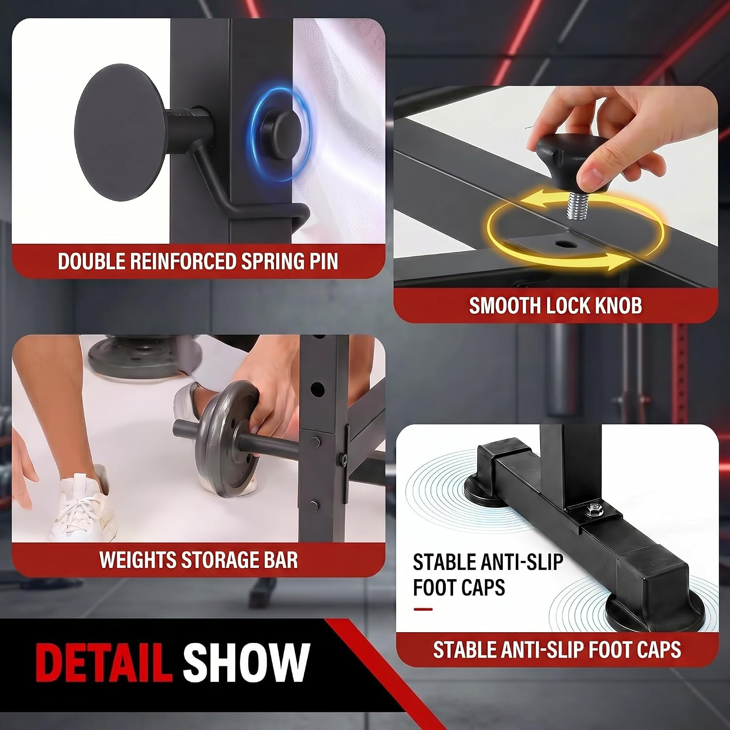 ชุดม้านั่งยกน้ำหนักพร้อมแร็คสค - Home Gym Equipment Set บทวิจารณ์และราคา
