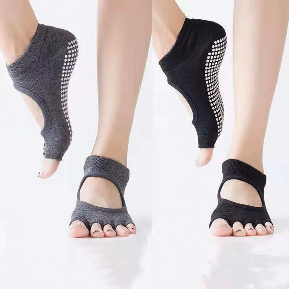 ถุงเท้าโยคะห้านิ้วแบบเปิดหลัง  - Home Gym Yoga บทวิจารณ์และราคา